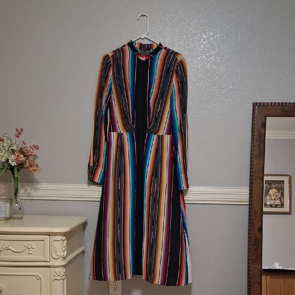 Kobi Halperin Colorful Long Sleeve Dress